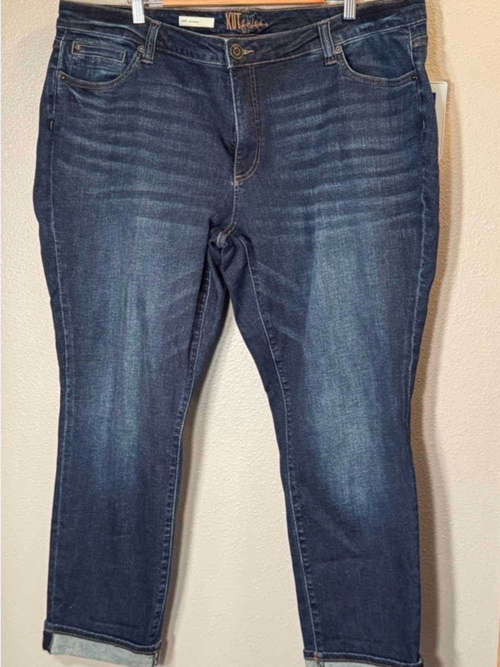 Kut from the Kloth Dark Blue Cropped Jeans